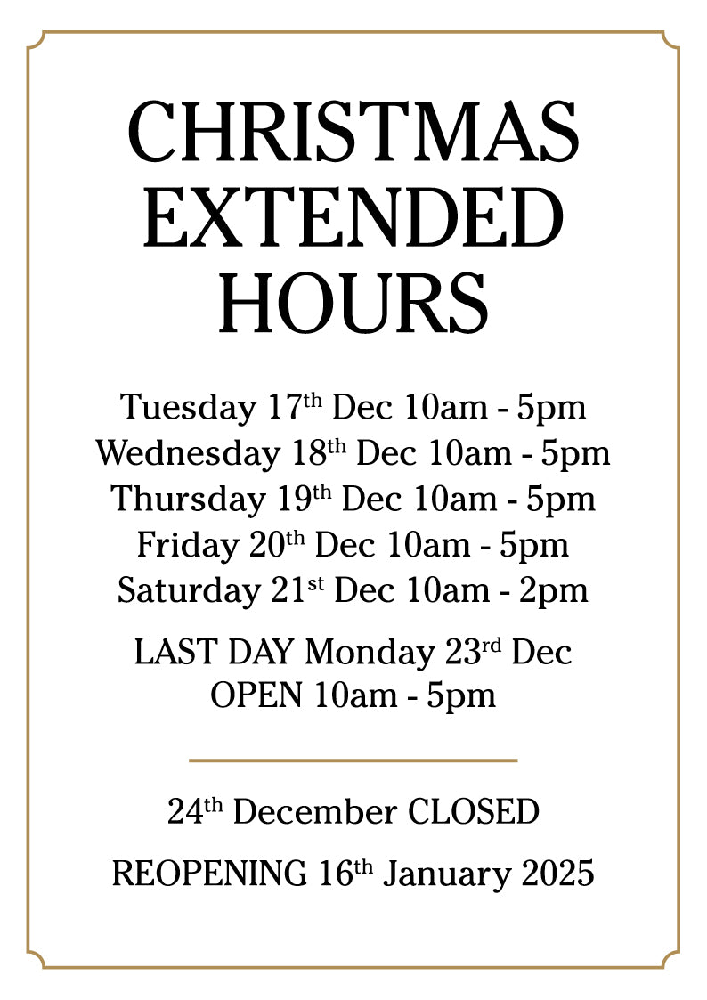 Extended Christmas Hours