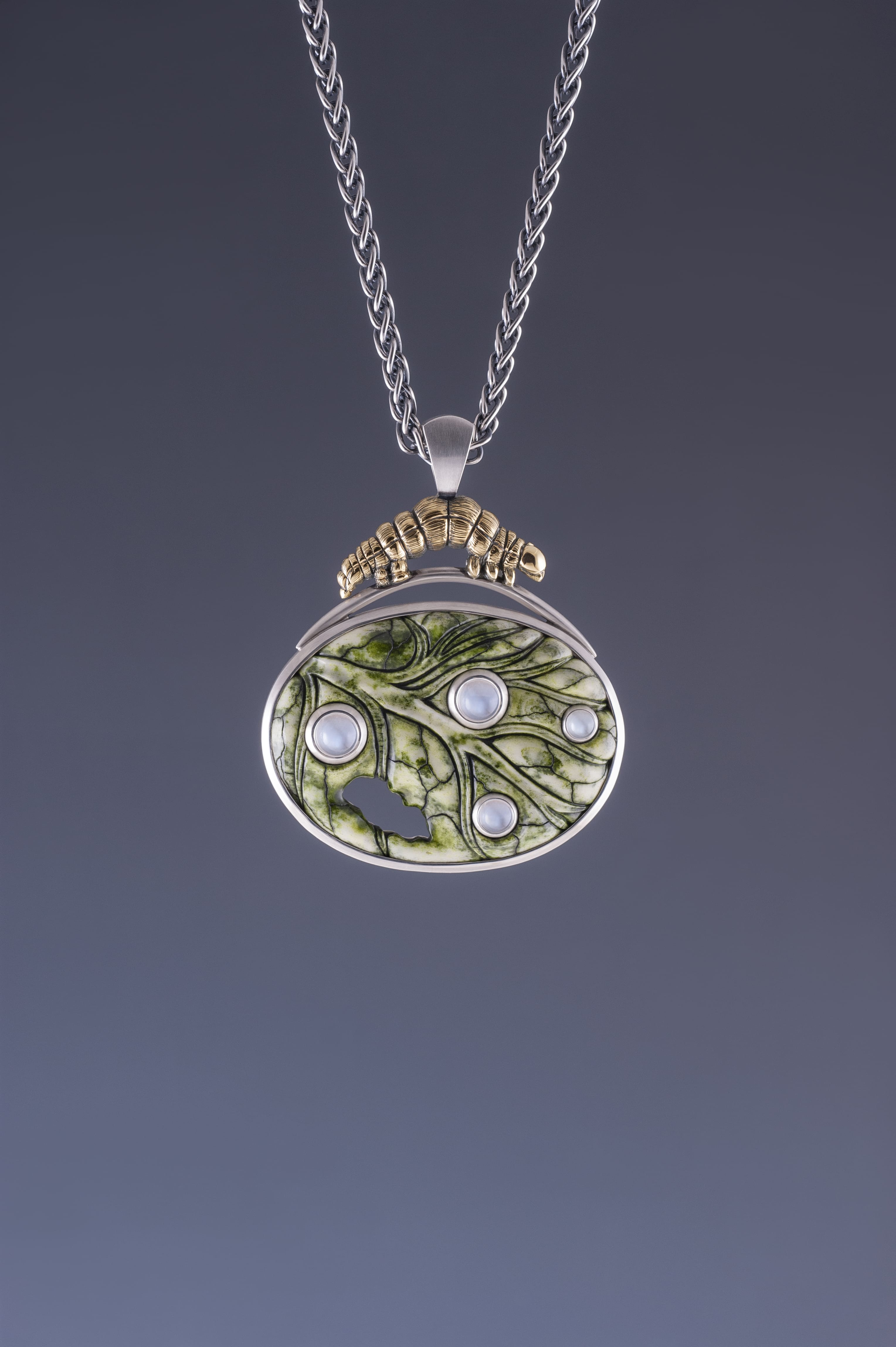 Hungry Caterpillar Necklace from the recent collection: Nature Studies