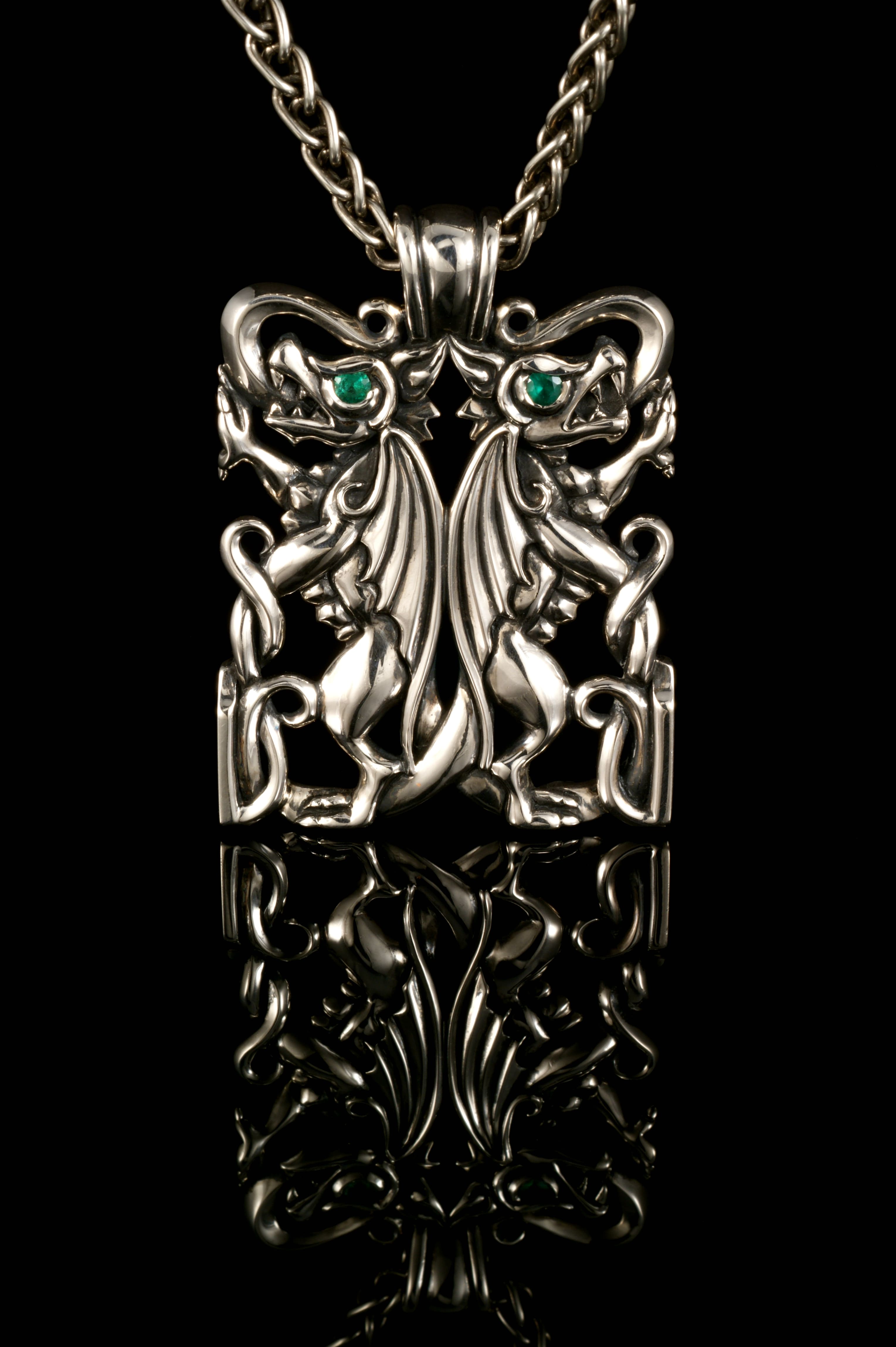 Double Dragon Pendant