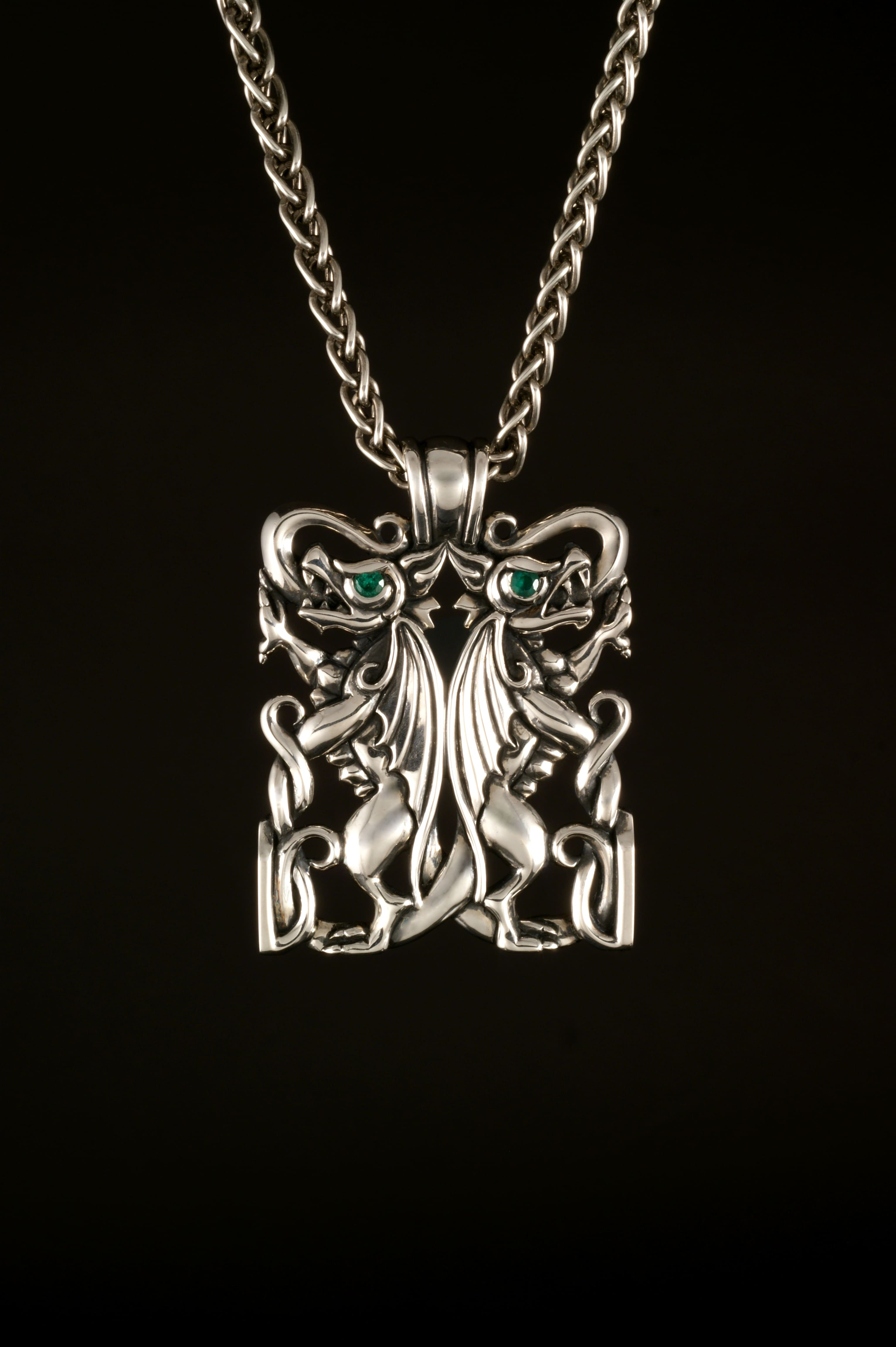 Double Dragon Pendant
