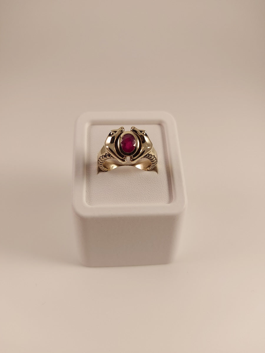 Double Headed Snake Ring - GOLD