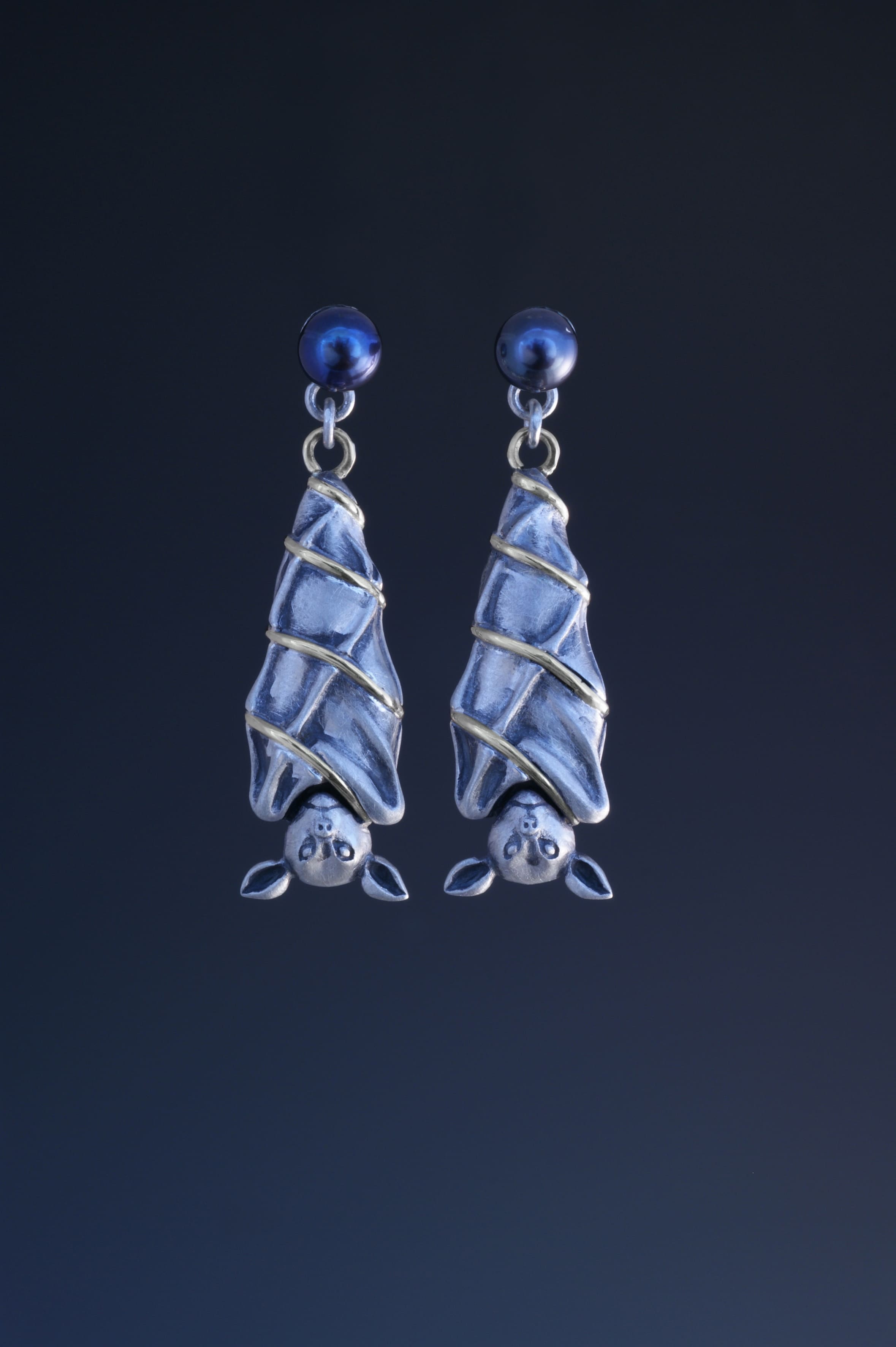 Hanging Bat Earrings
