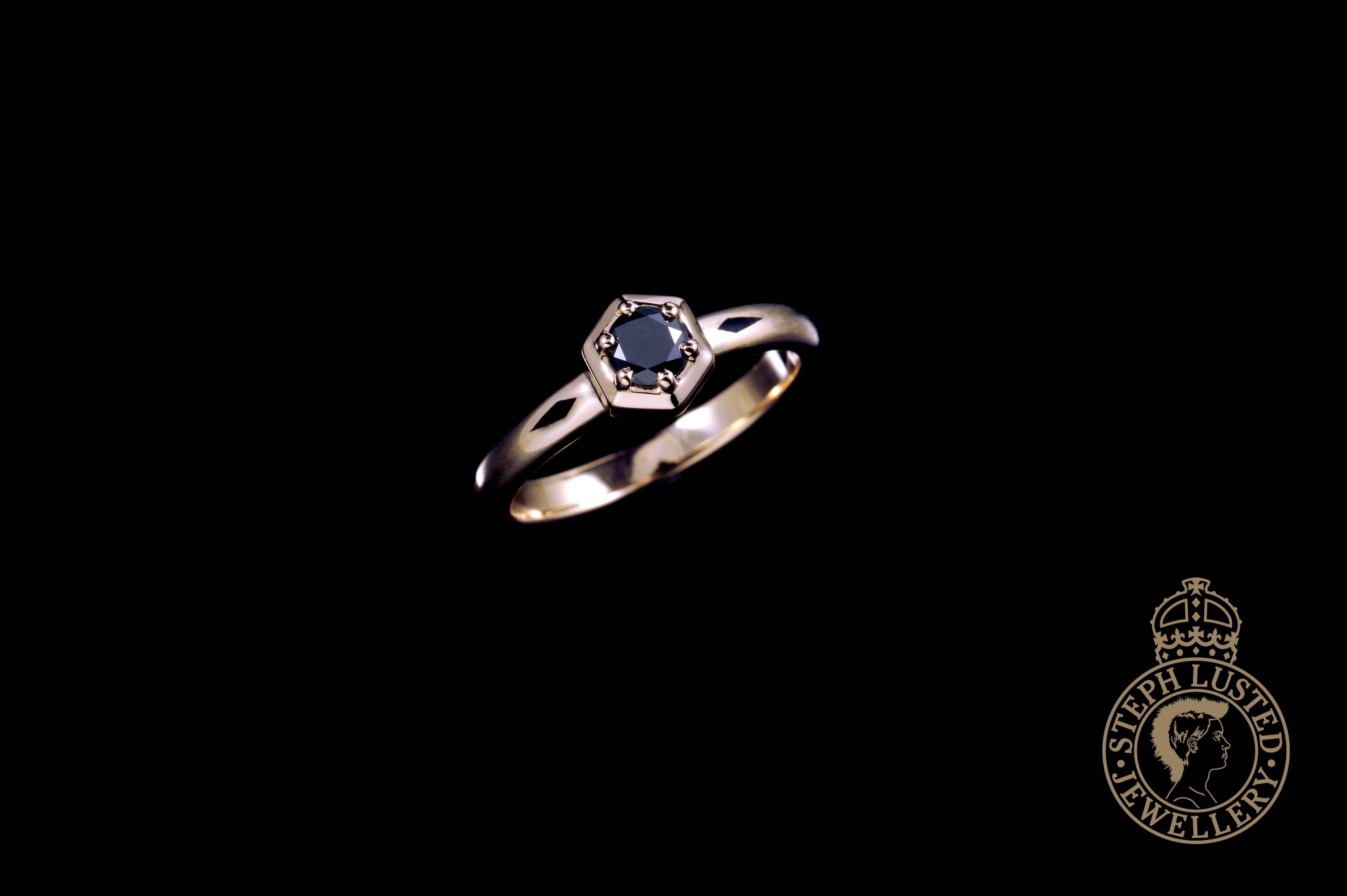 Hexagon Engagement Ring