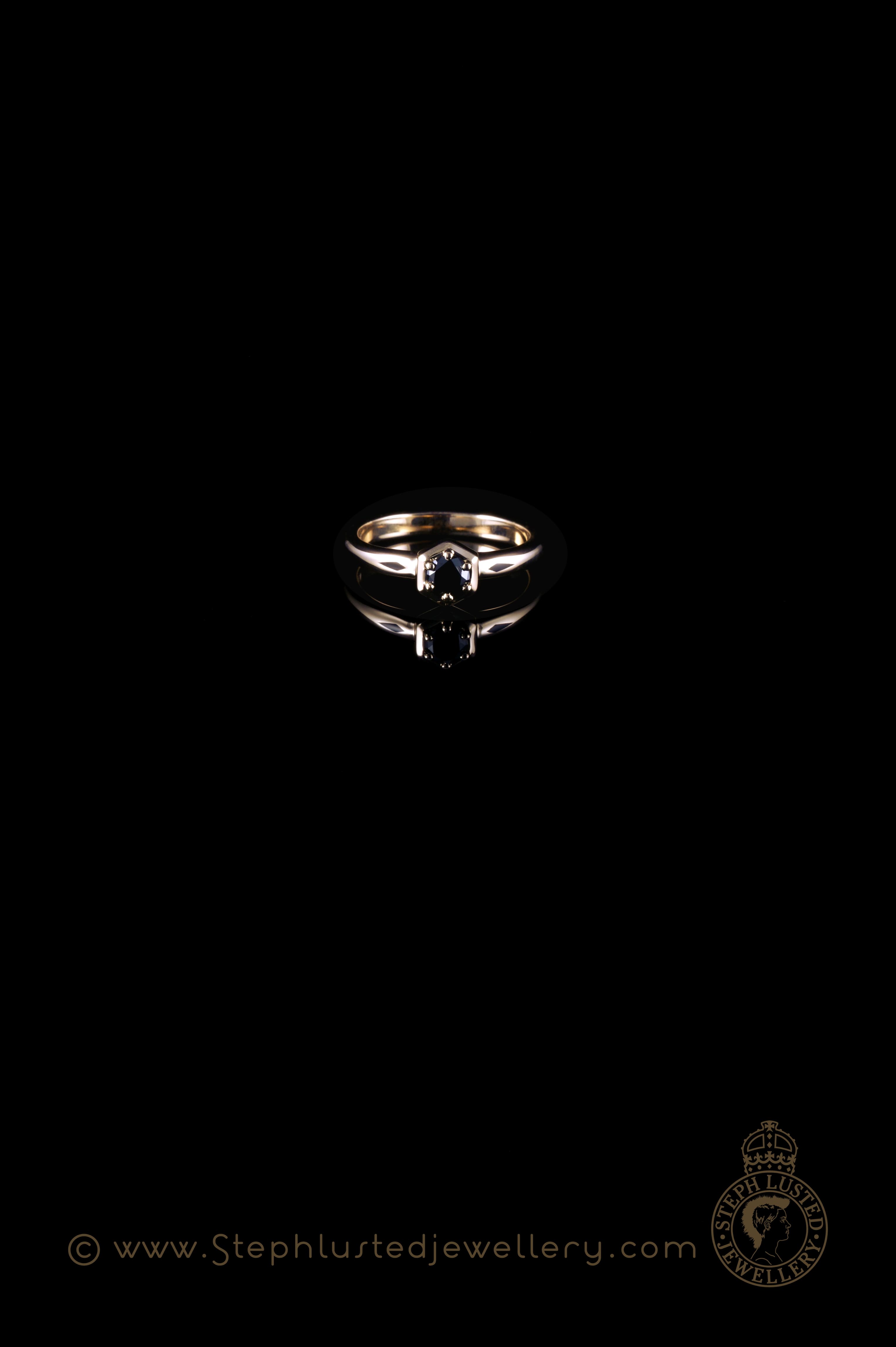 Hexagon Engagement Ring