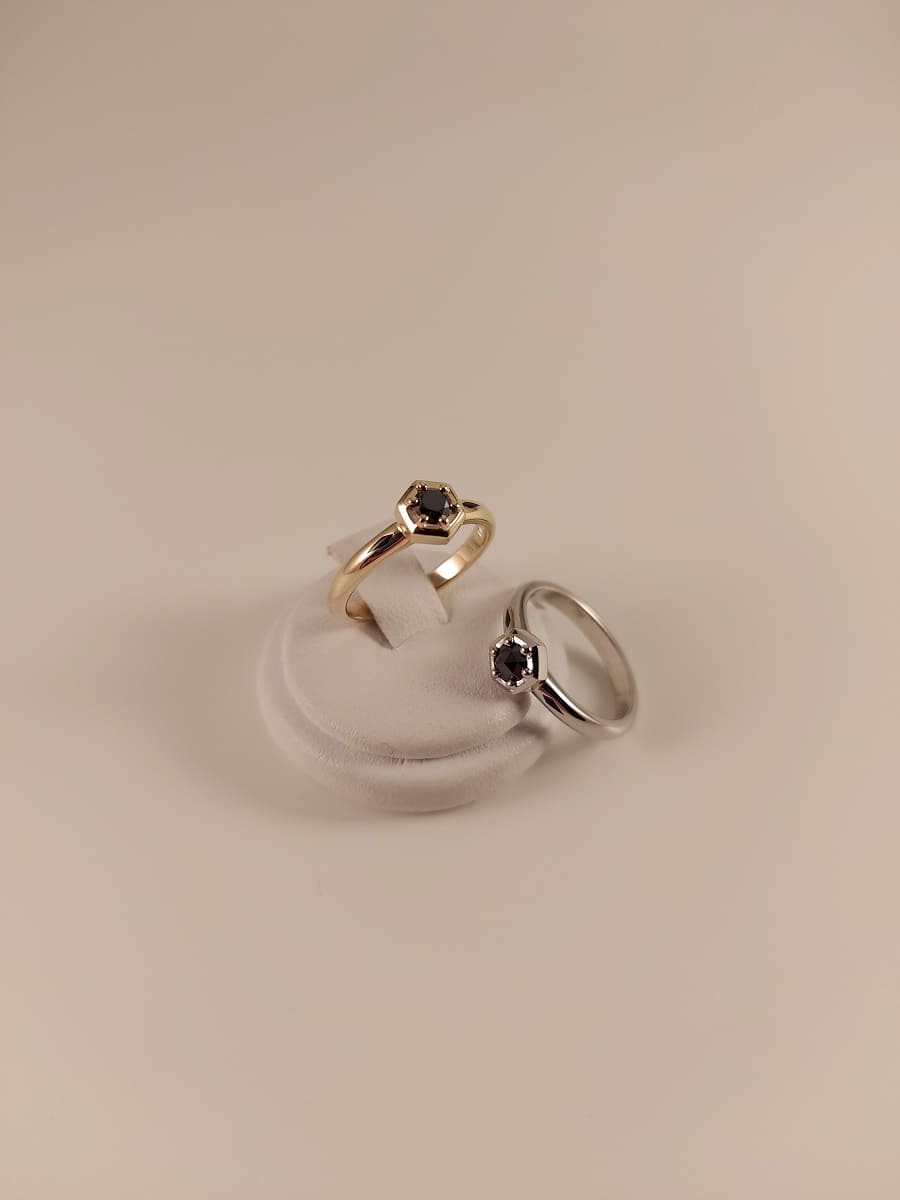 Hexagon Engagement Ring