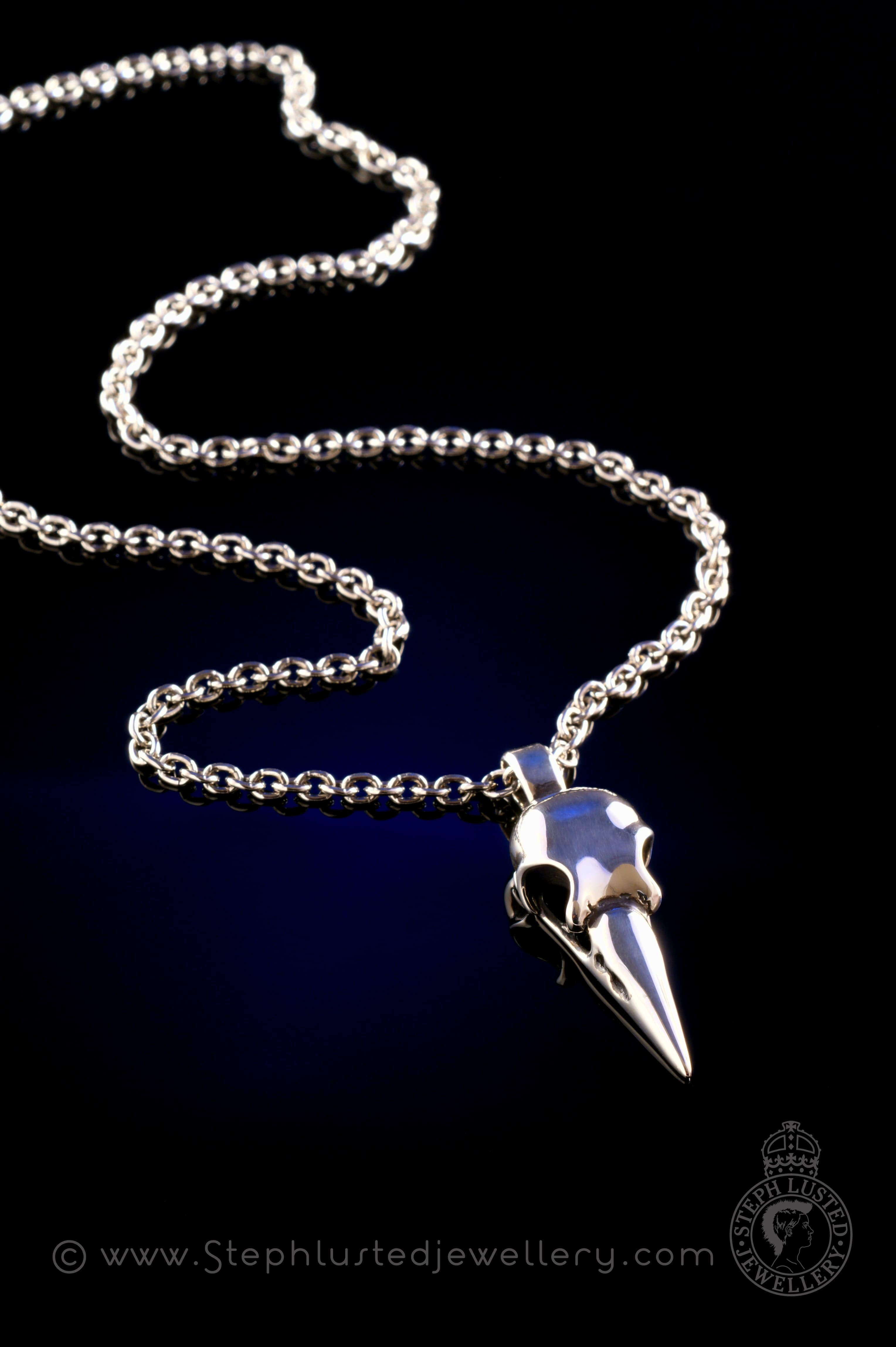 Magpie Skull Pendant