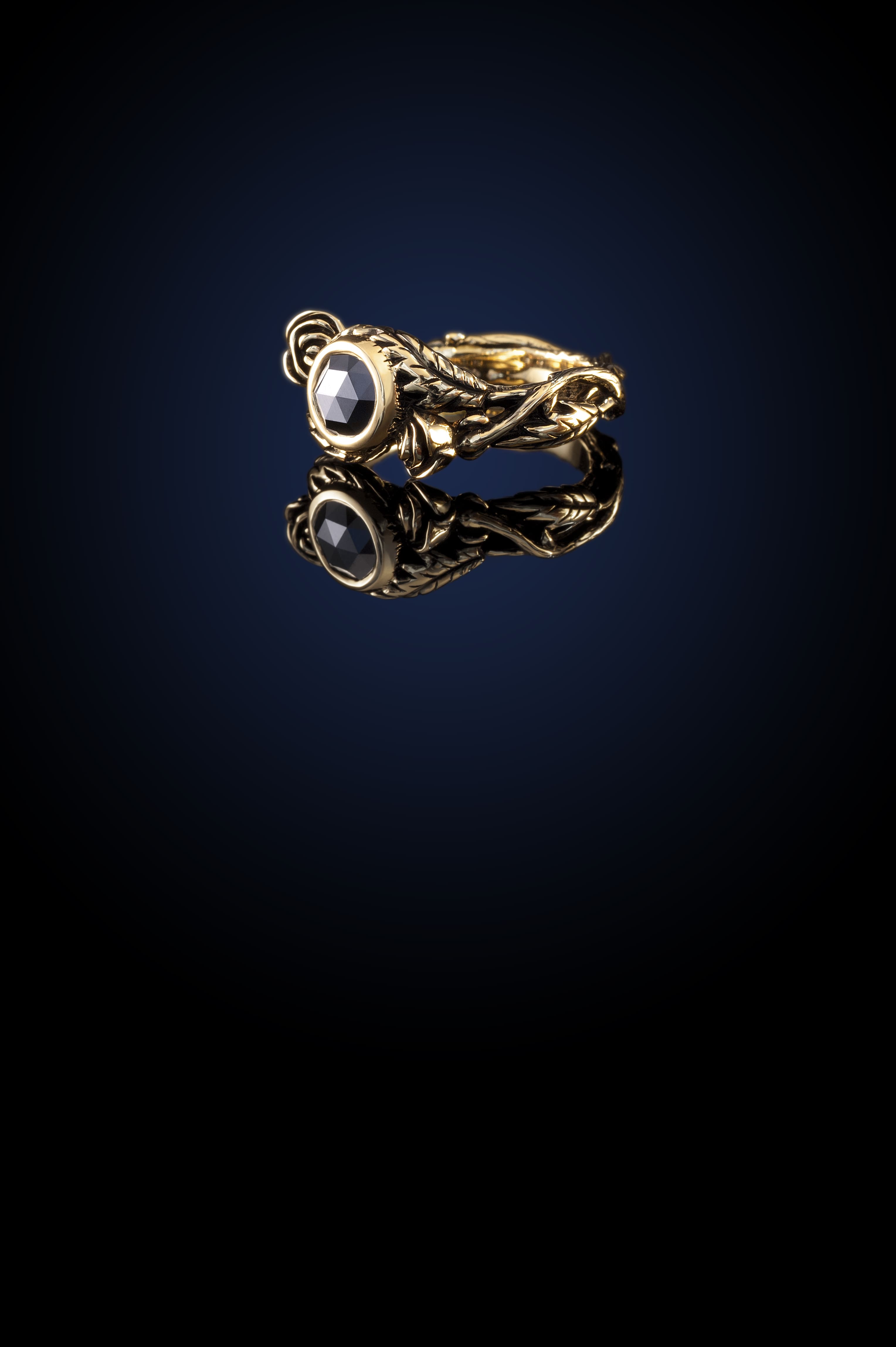 Rose and Thorn Ring - Gold