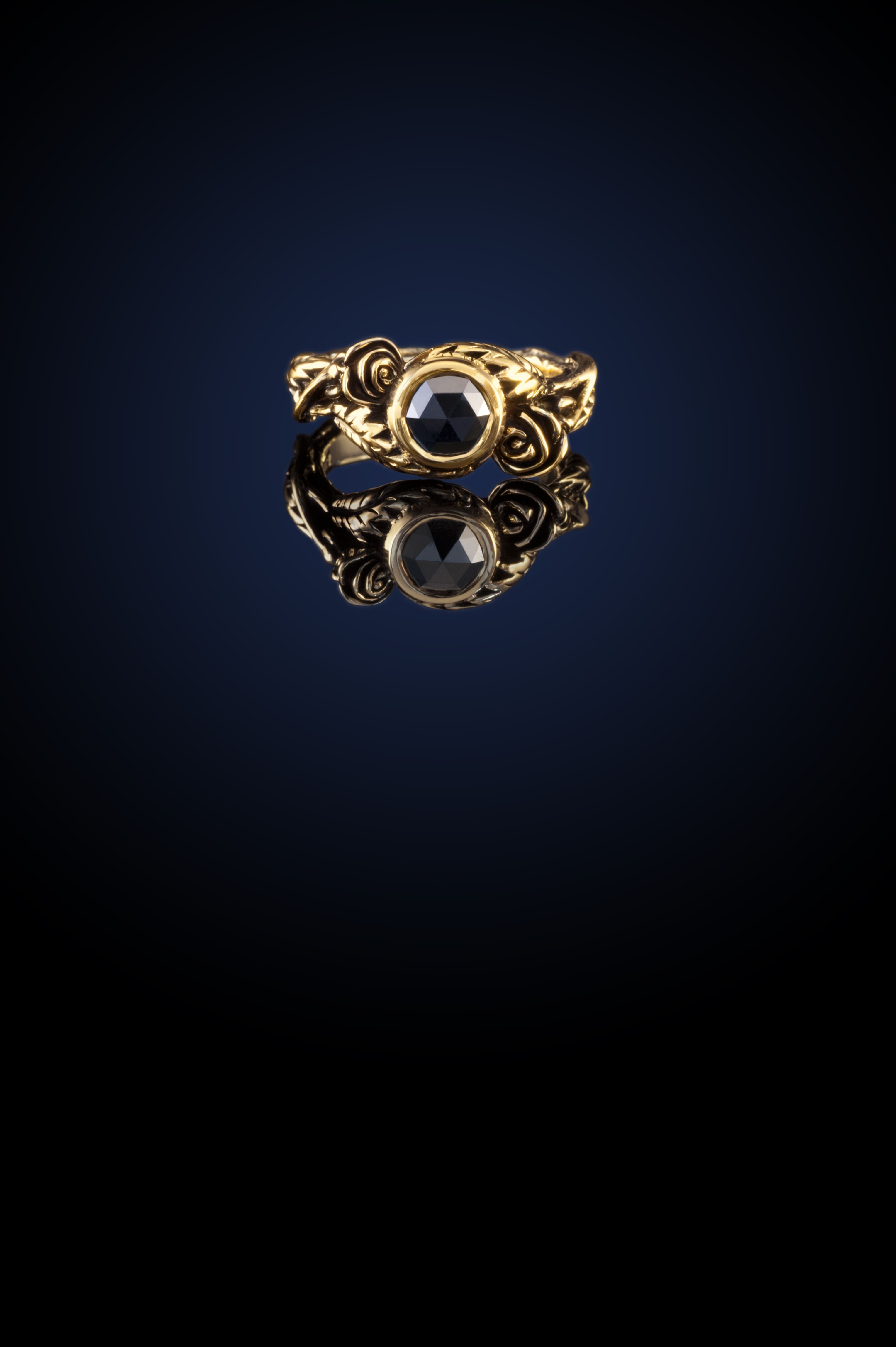 Rose and Thorn Ring - Gold