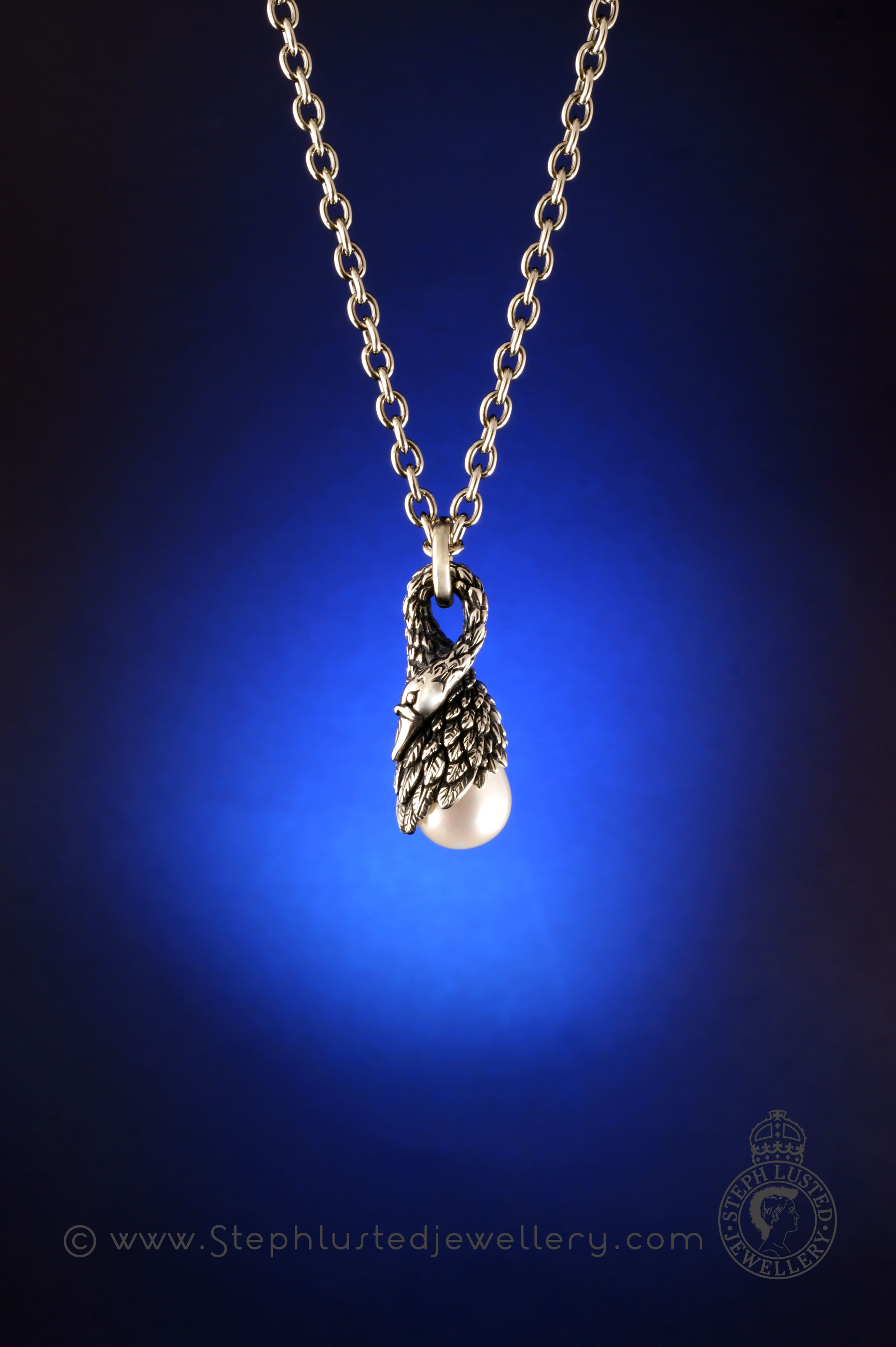 Swan & Pearl Necklace