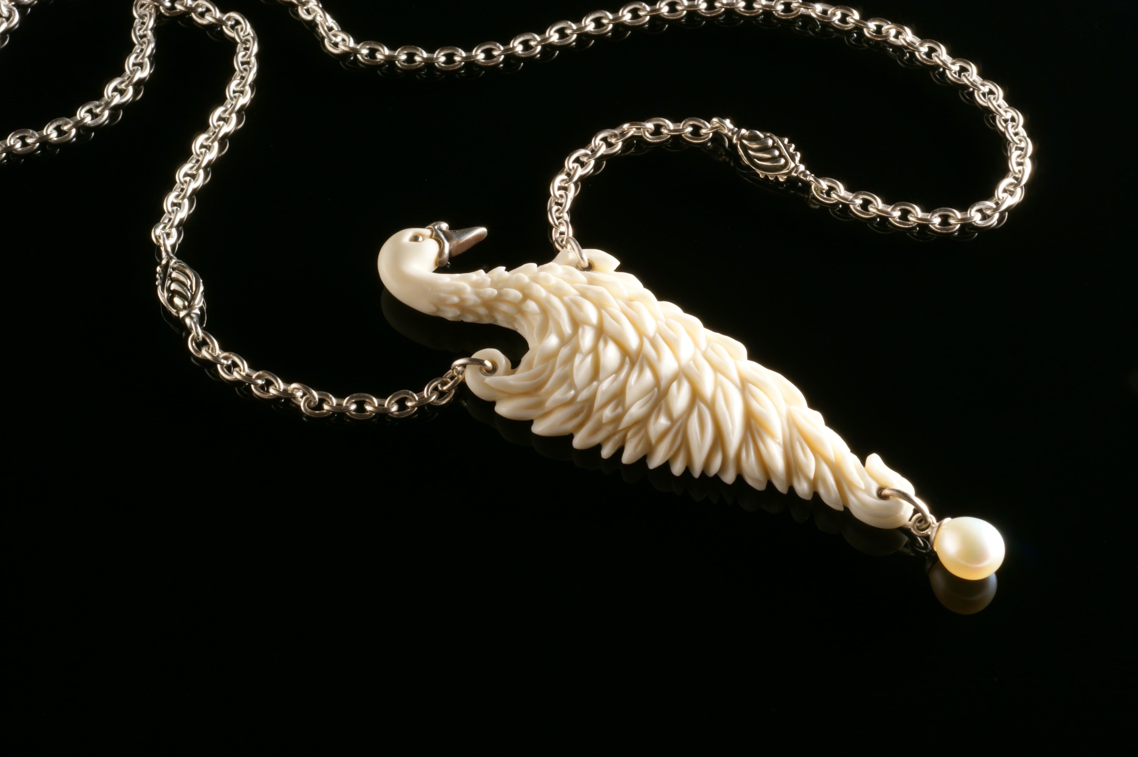 White Swan Necklace