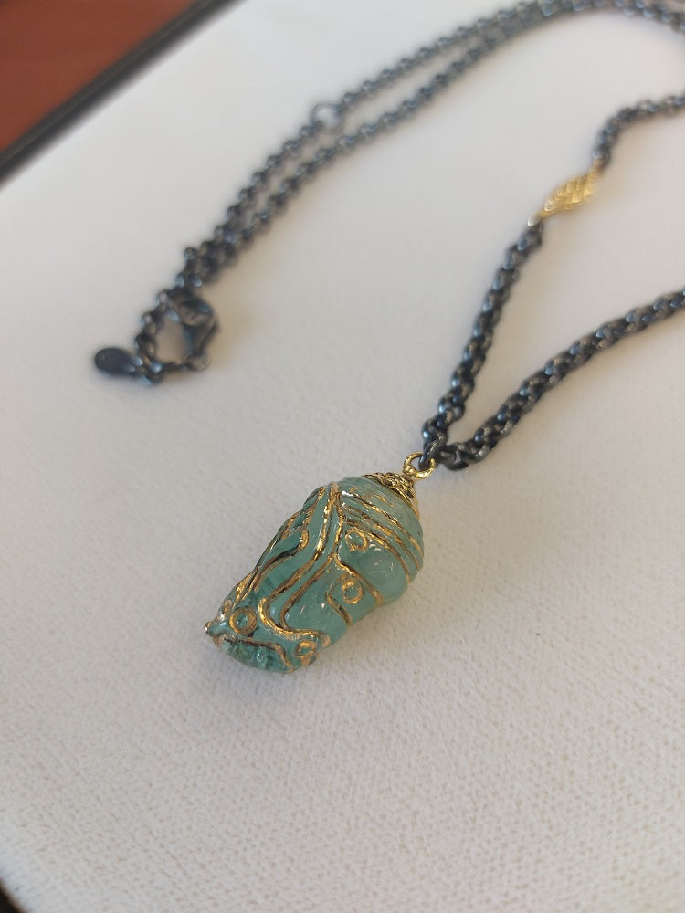 Glass Chrysalis Necklace