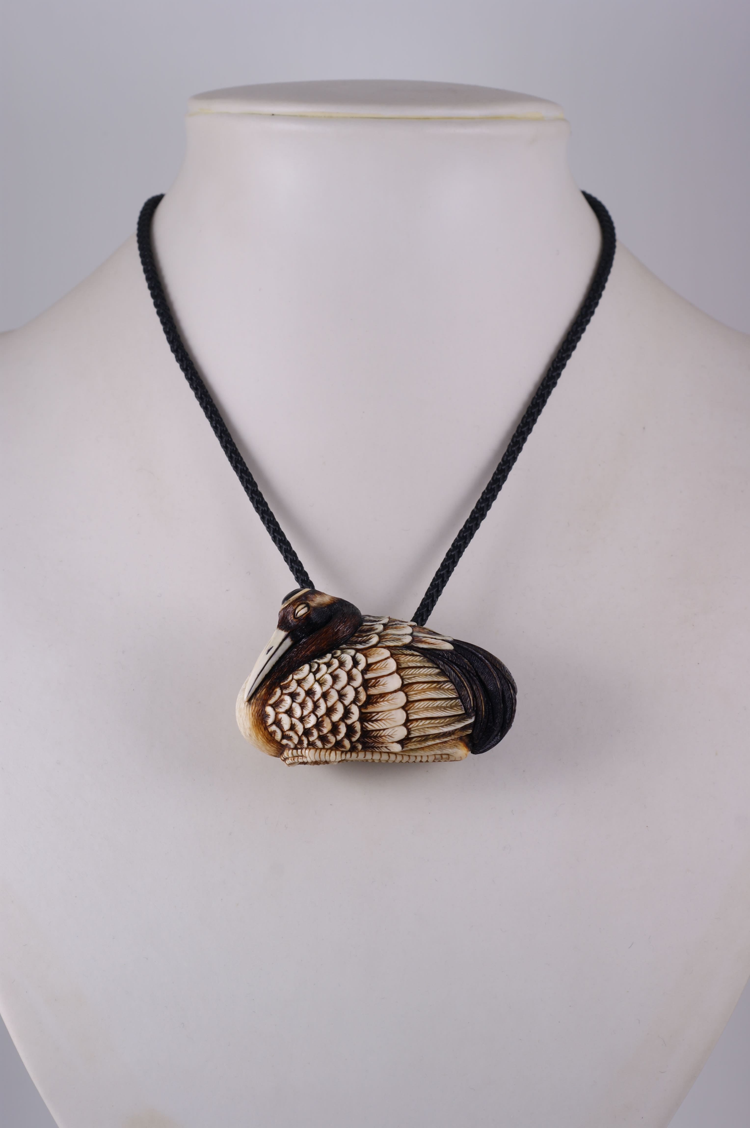 Red-Crowned Crane - Necklace
