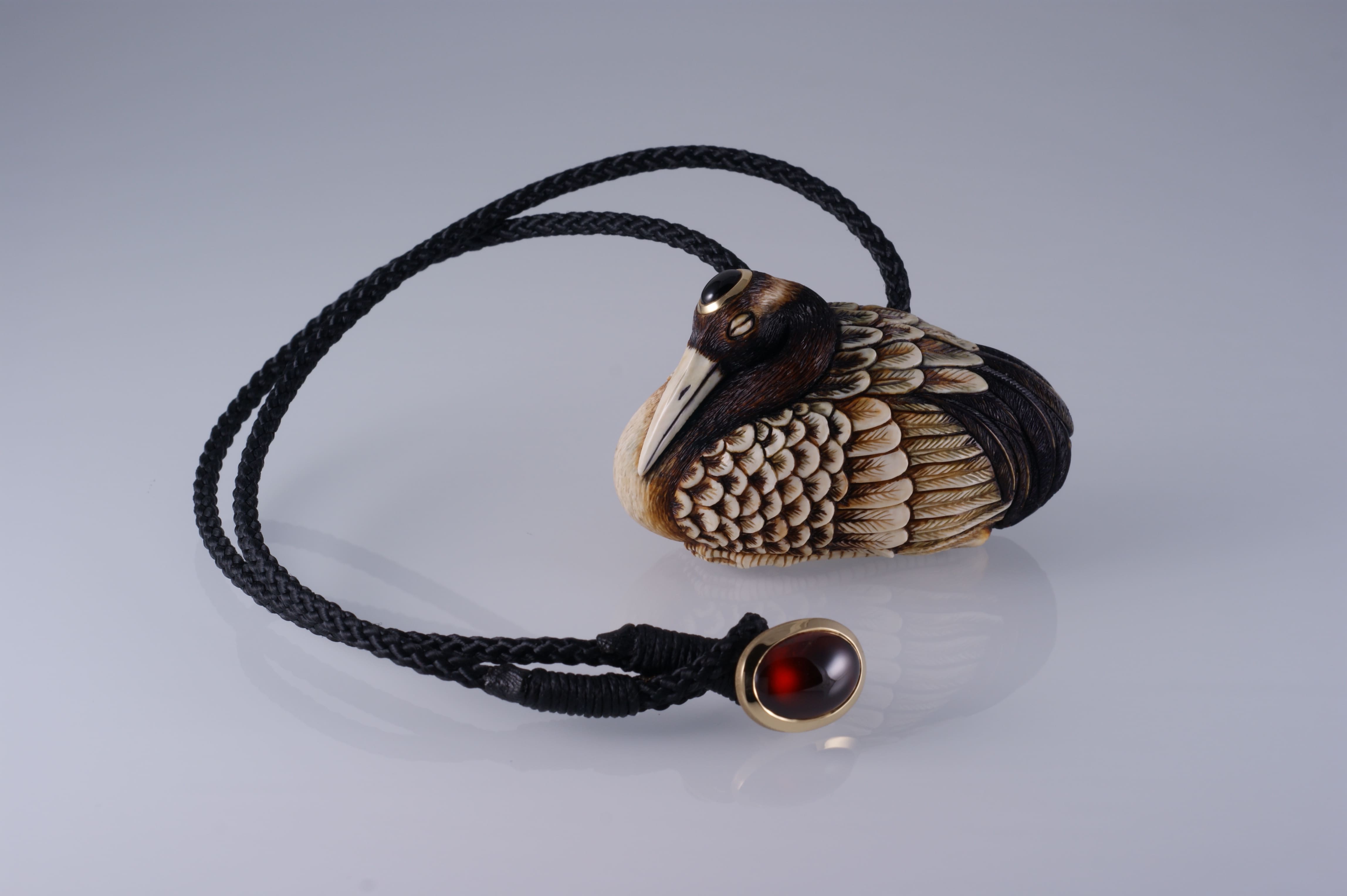 Red-Crowned Crane - Necklace