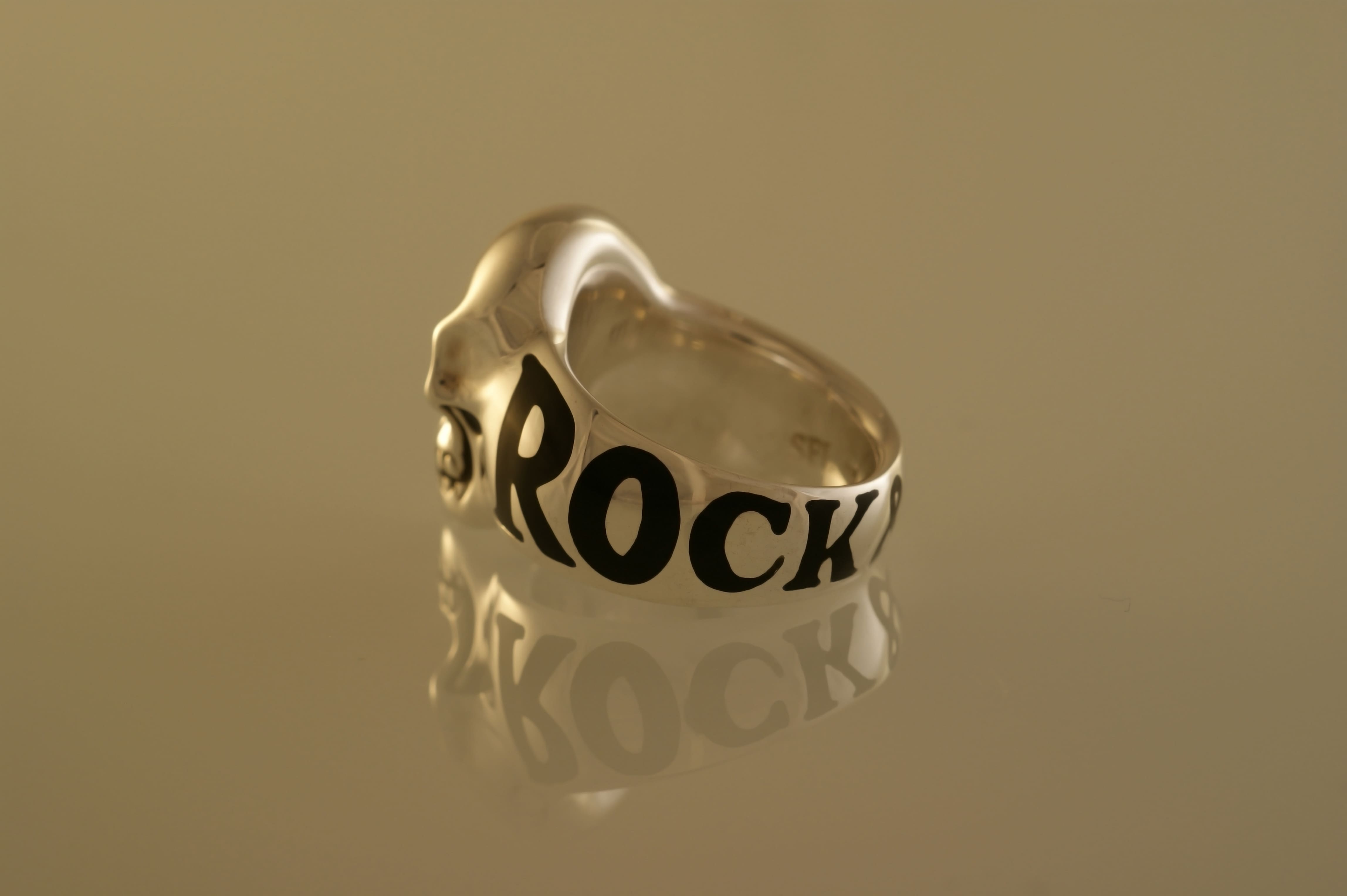 Rock & Roll Skull Ring - Small
