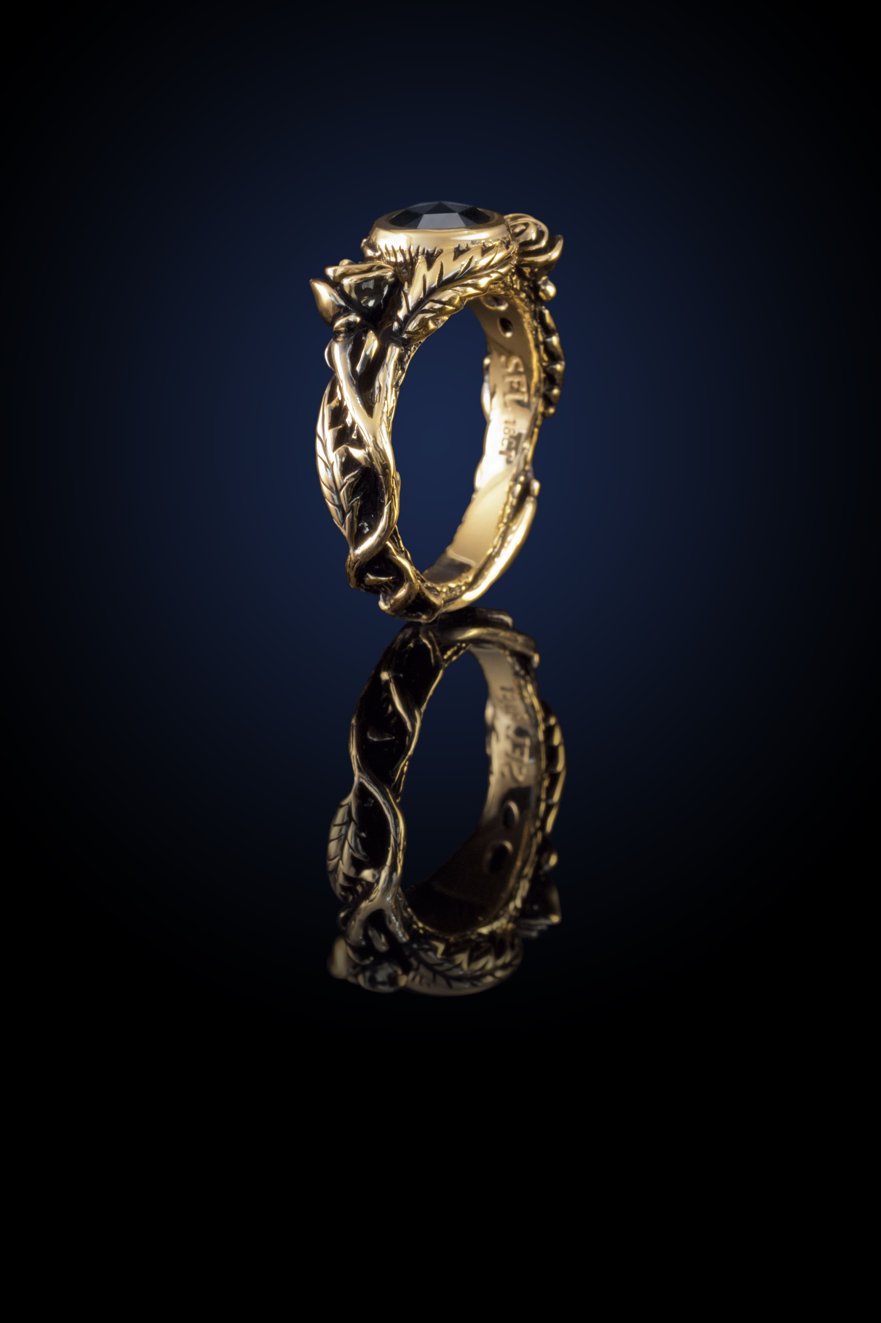 Rose and Thorn Ring - Gold