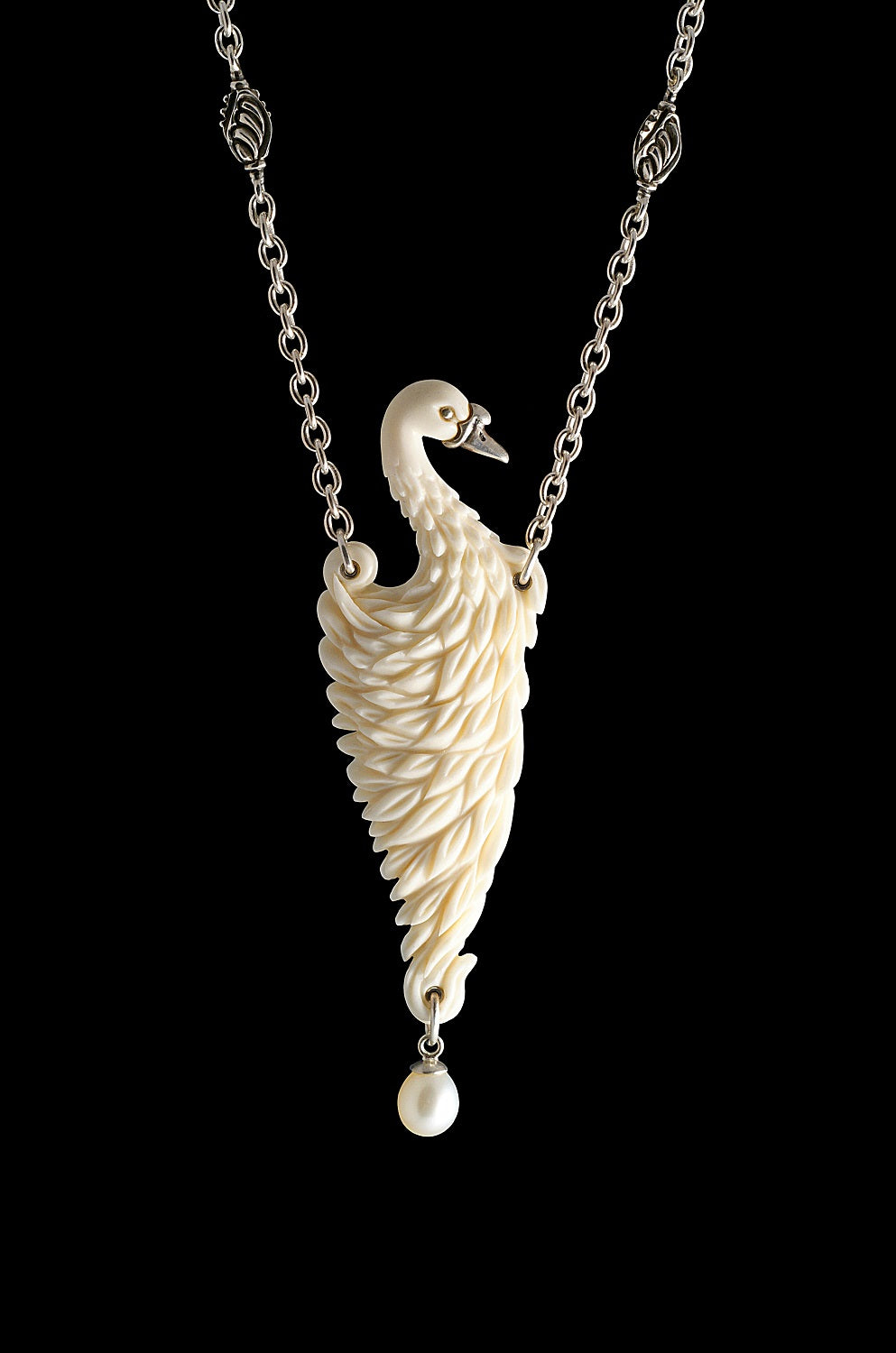 White Swan Necklace